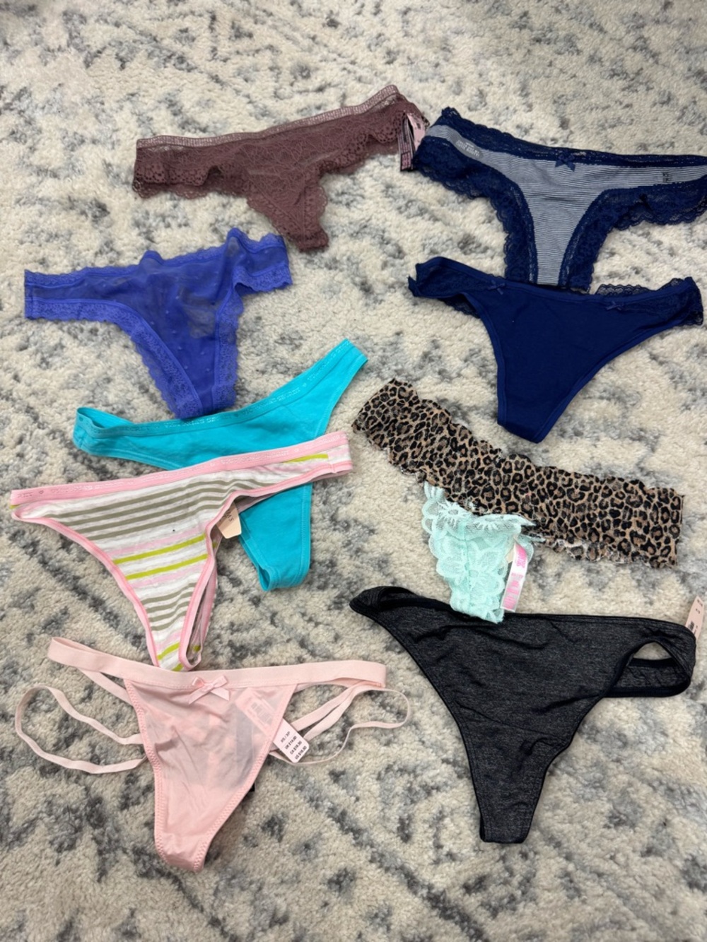 Assorted Thong Panties - Multi Color Pack